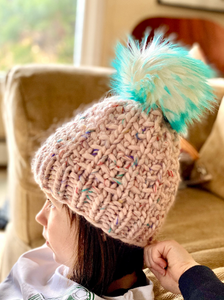 The Cleeve Beanie knit hat PATTERN