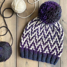 Load image into Gallery viewer, Find Your Way Beanie light bulky/worsted knit PATTERN
